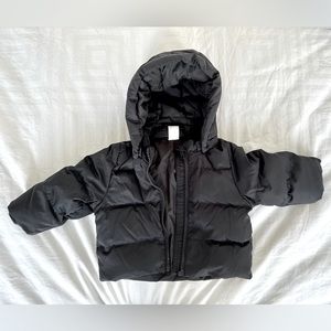 H&M baby down puffer winter jacket coat BLACK